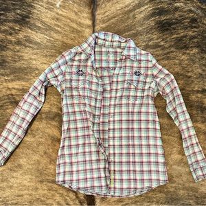 Womens Wrangler Rock 47 Rodeo Button Down